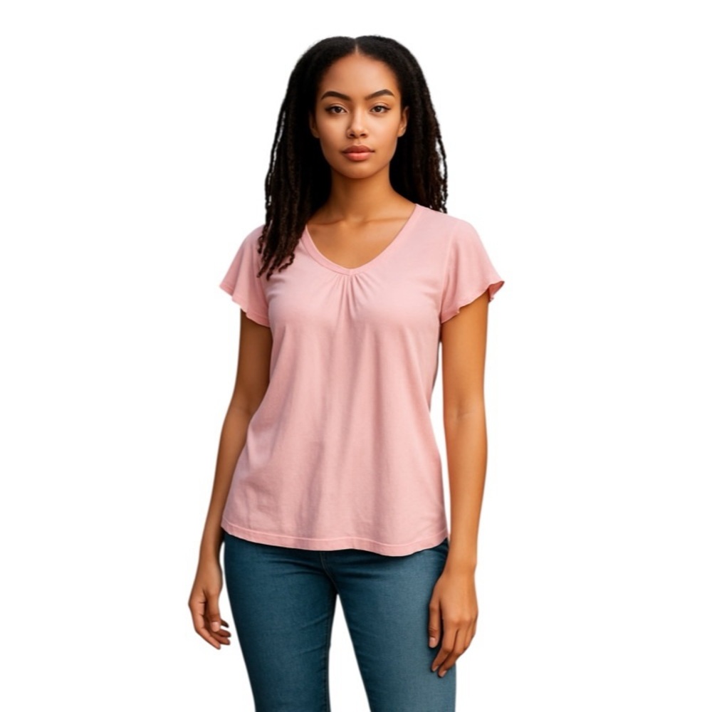 Simple Pleasures Pink Short Sleeve Top